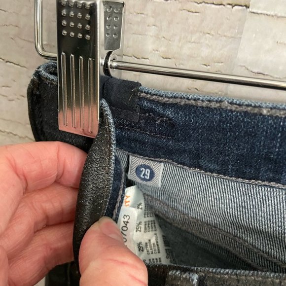 Citizens of Humanity Rocket Slick High Rise Jeans Coated Black Skinny Size 29 - Picture 5 of 11